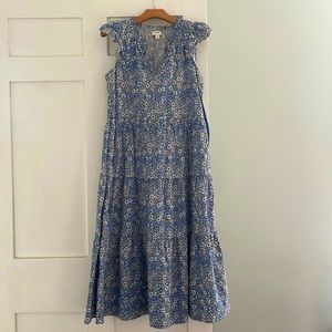 JCrew Factory floral midi dress
